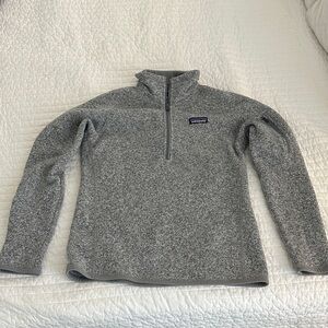 Patagonia Heathered Gray Fleece Pullover